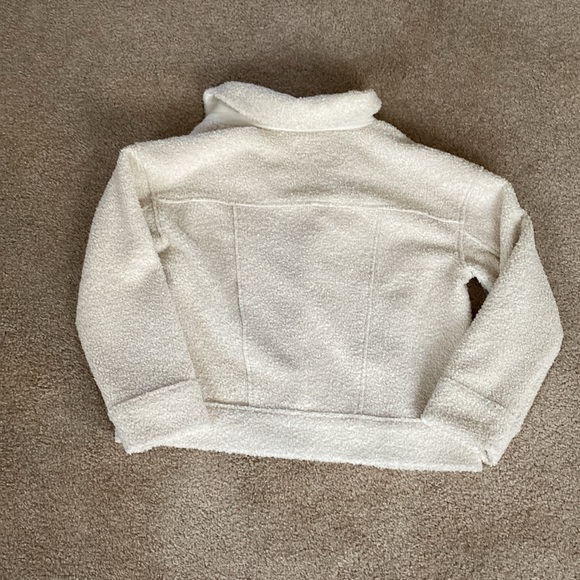 Marine Layer Quebec Sherpa Jacket in Antique White Sherpa - Picture 7 of 13